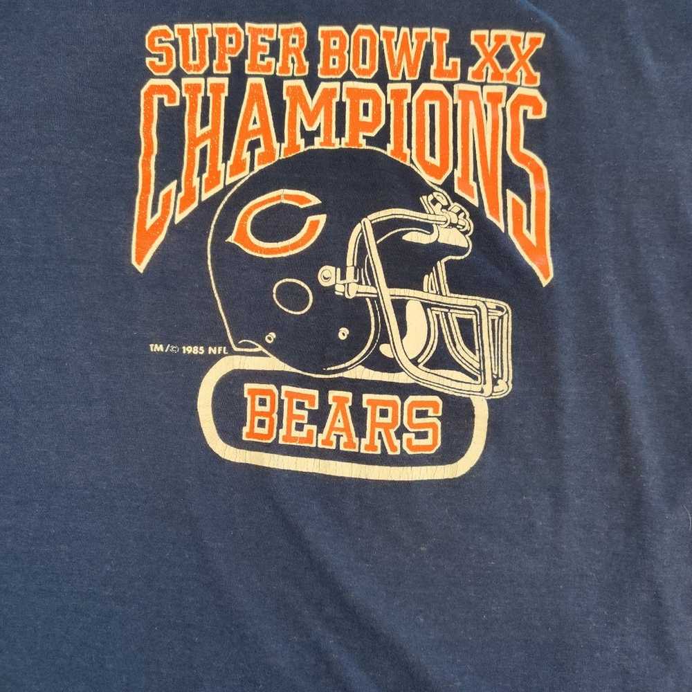 vintage chicago bears super bowl xx 20 t-shirt  8… - image 1