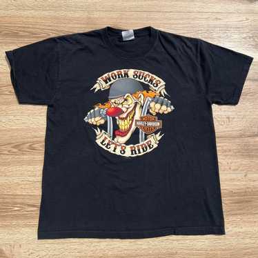 Vintage Harley Davidson Clown Shirt - image 1