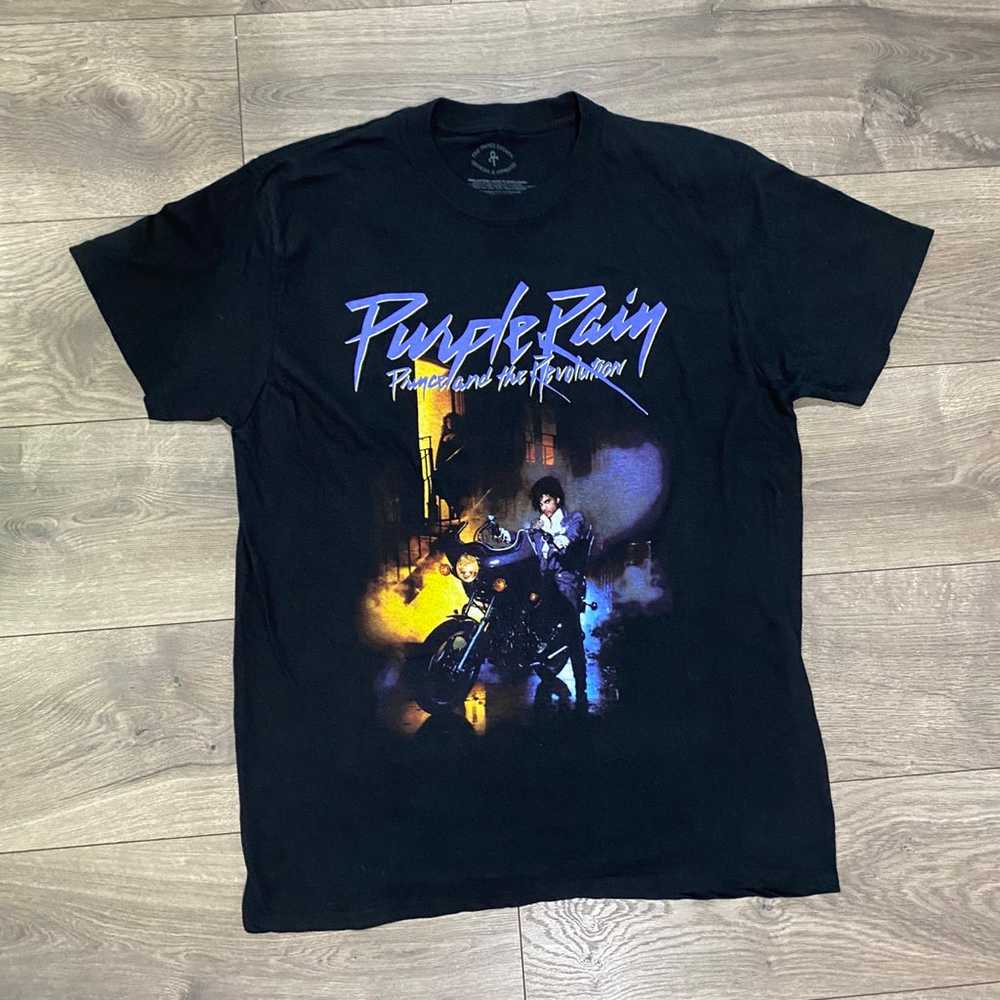 Prince Purple Rain Mens T Shirt - L Black - image 1