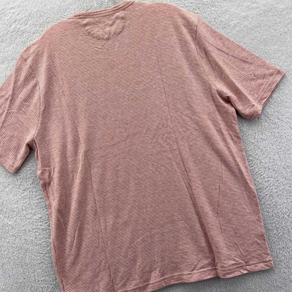 Faherty Striped Shirt Mens XL Orange Cloud Cotton… - image 12