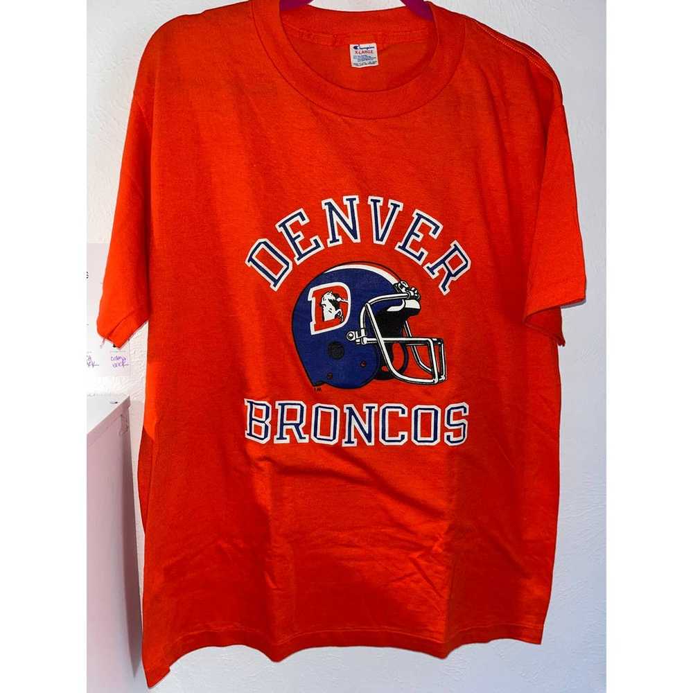 Vintage 80s Denver Broncos T-Shirt - New Conditio… - image 2