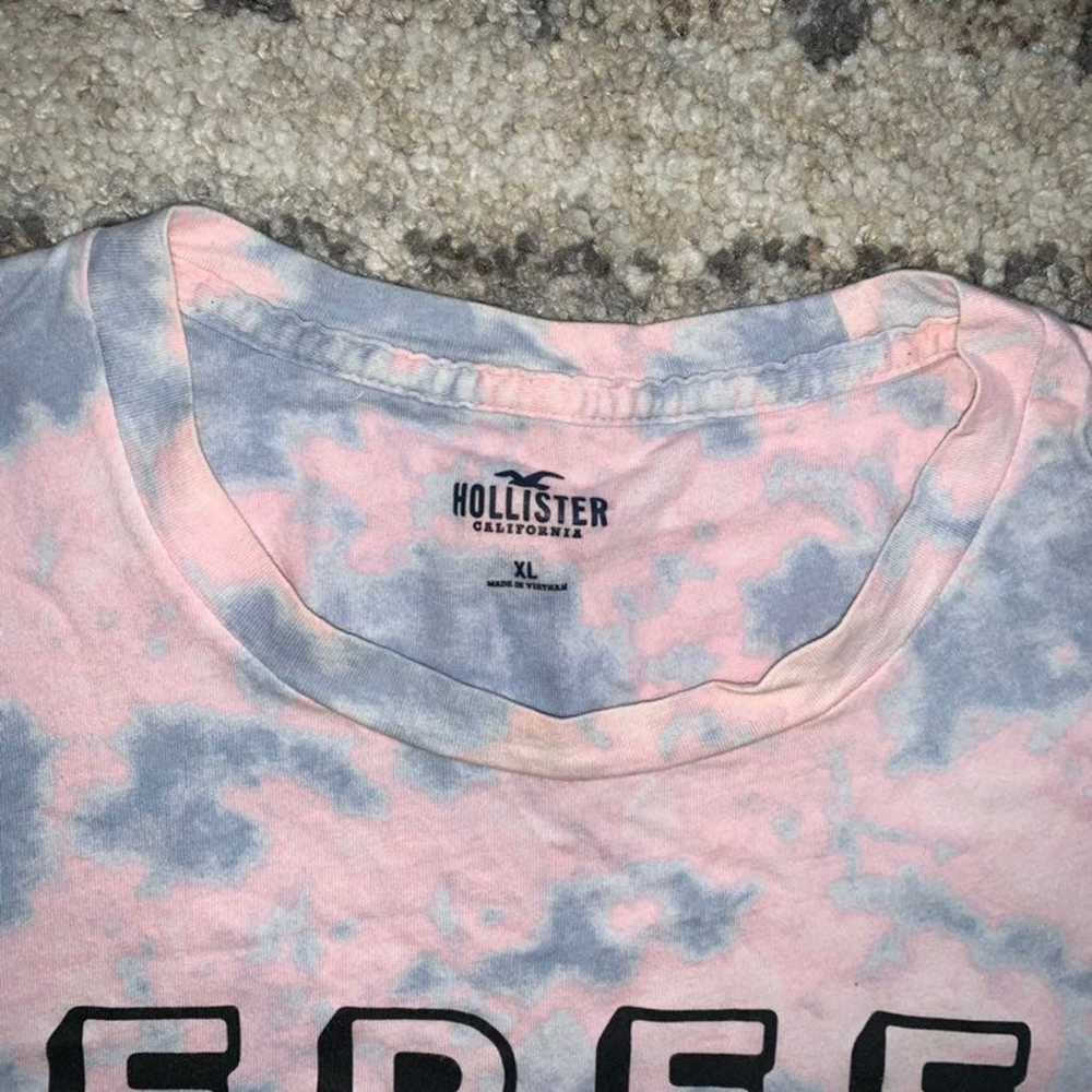 Hollister Free To Be Me Pink Blue Short Sleeve Sh… - image 3