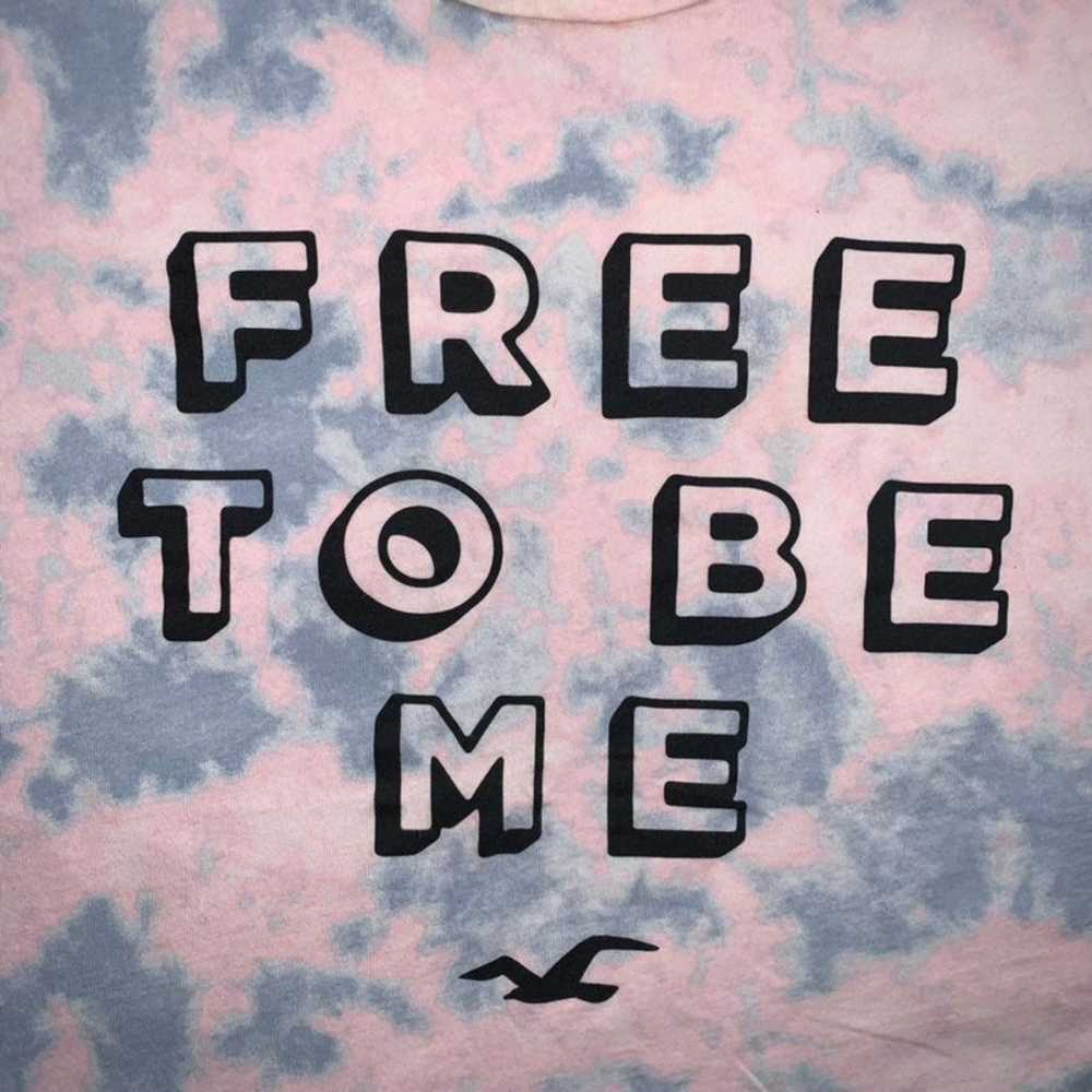 Hollister Free To Be Me Pink Blue Short Sleeve Sh… - image 4