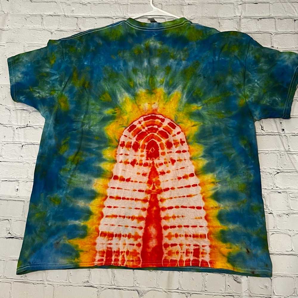 Handmade tie dye peace sign shirt - image 2