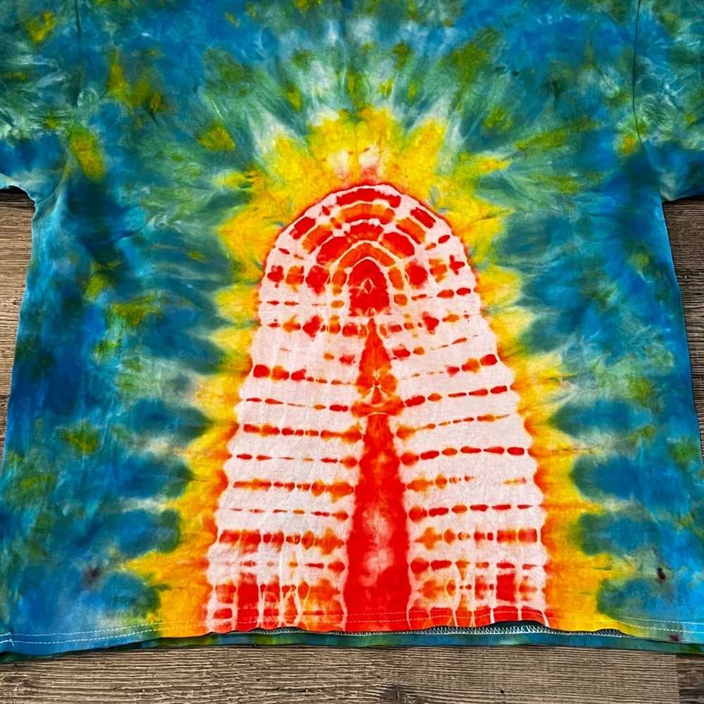 Handmade tie dye peace sign shirt - image 6