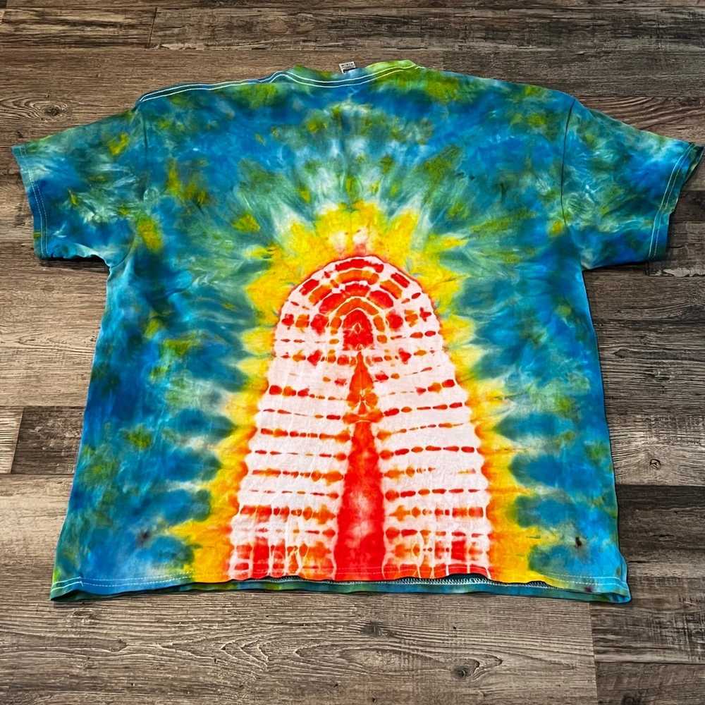 Handmade tie dye peace sign shirt - image 7