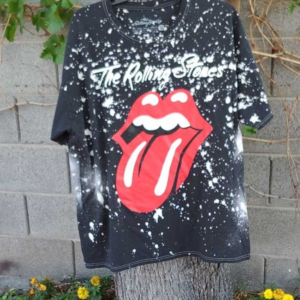 The Rolling Stones 2017 Paint Splatter T - image 1