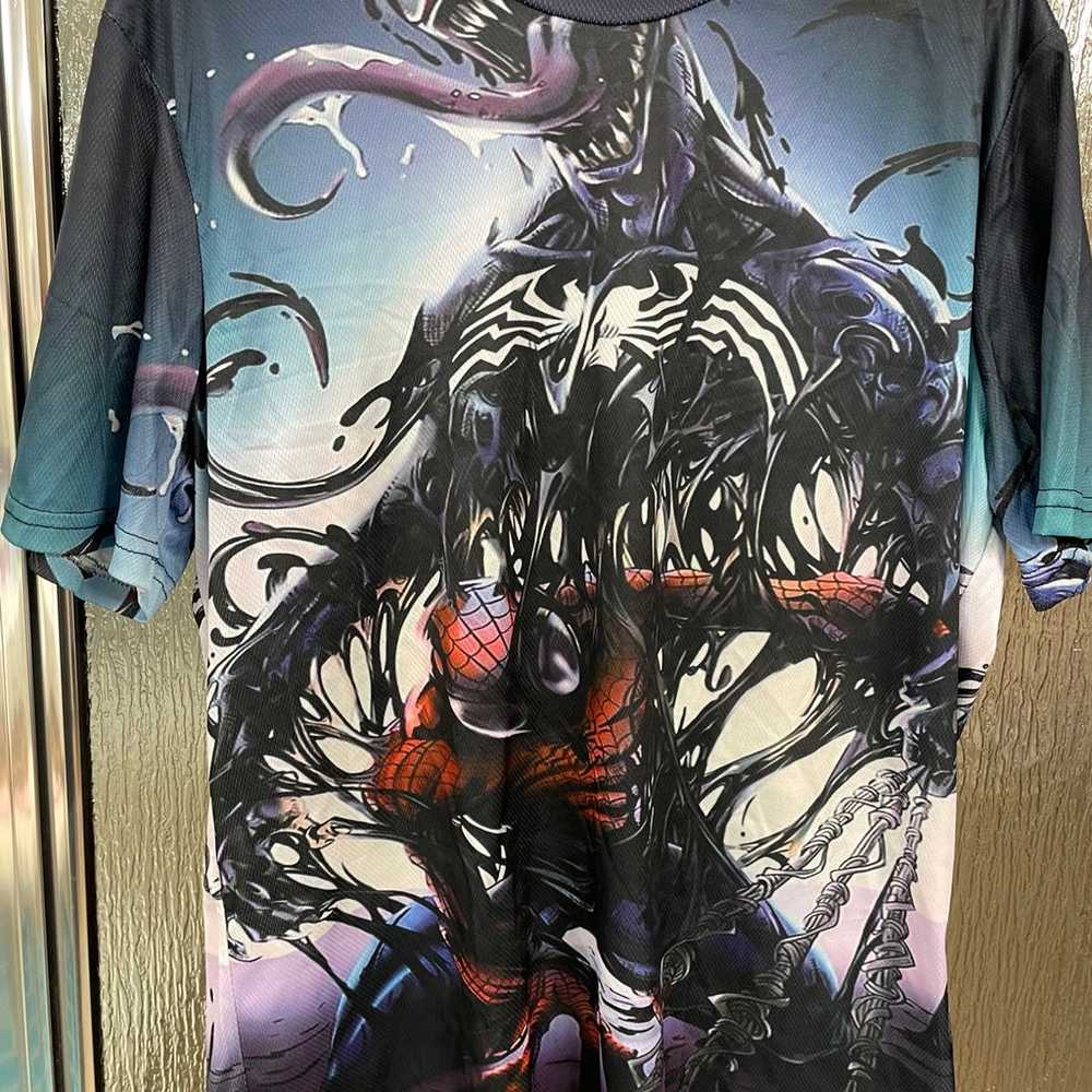 Spider-Man Venom 3D Graphic Print Shirt XL - image 1