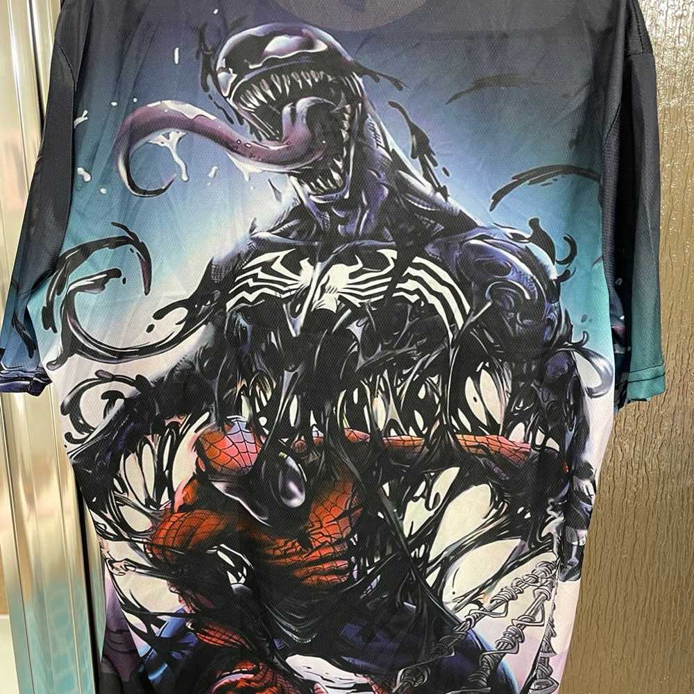 Spider-Man Venom 3D Graphic Print Shirt XL - image 3