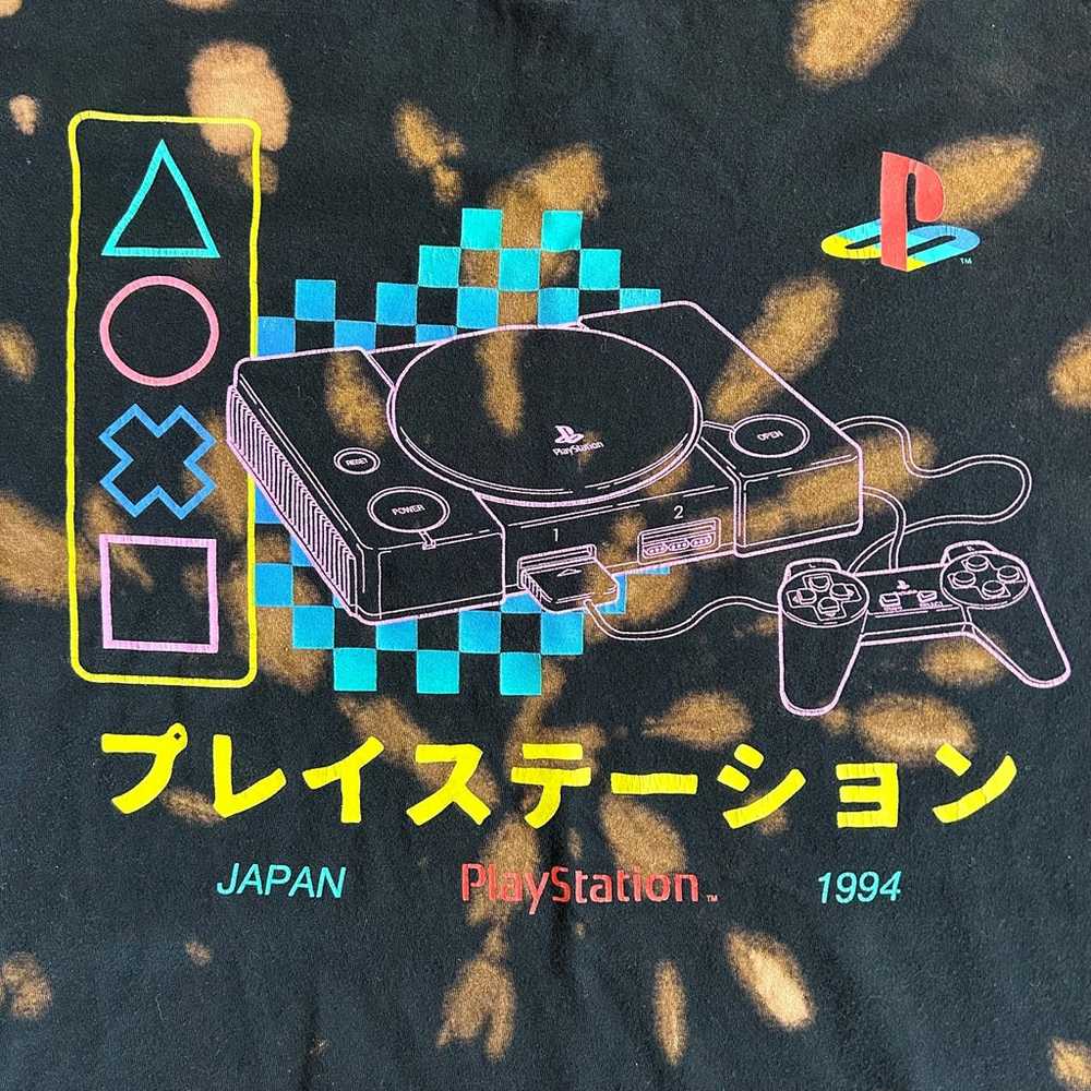 PlayStation 1994 Japan Tie Dye Tee Shirt Sony Ori… - image 6