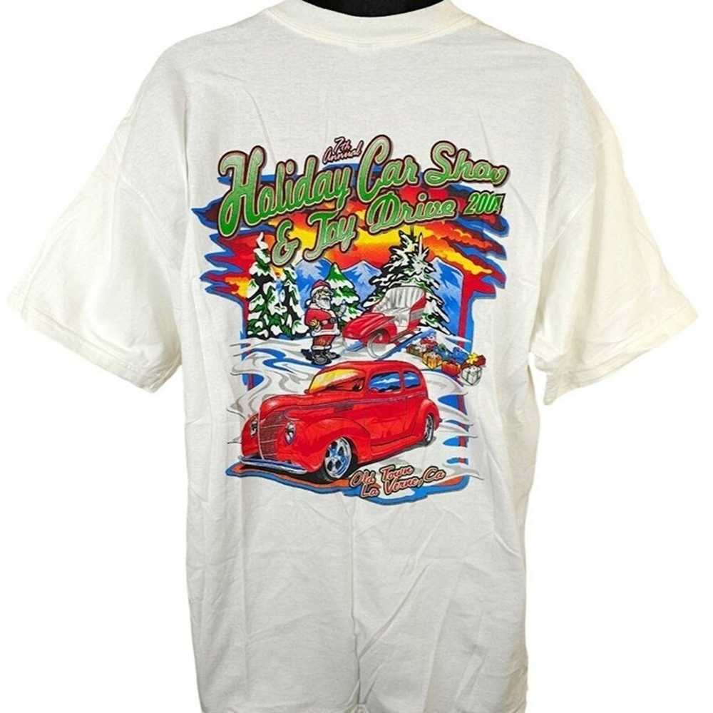 Holiday Car Show T Shirt Mens Size XL Vintage Y2K… - image 1