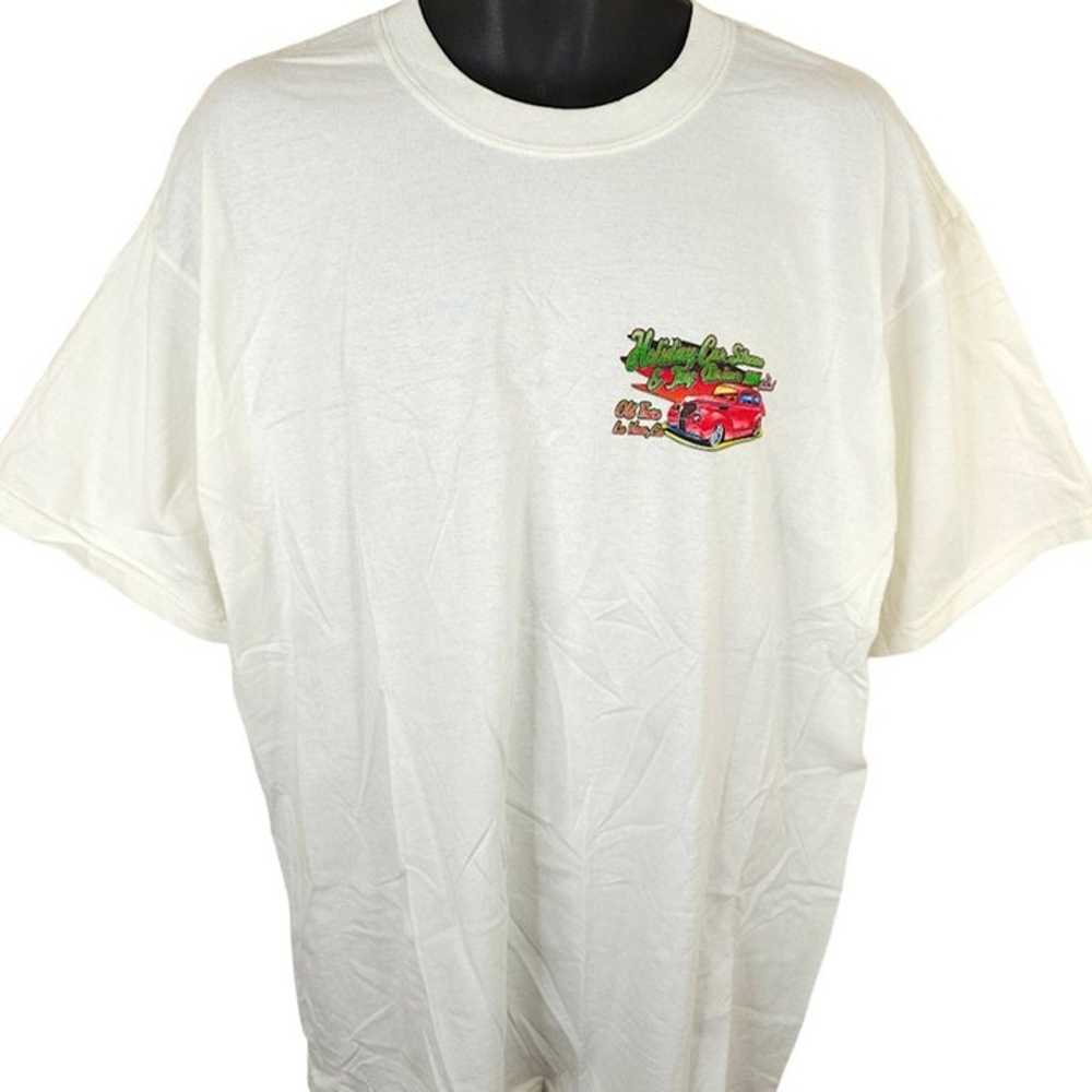 Holiday Car Show T Shirt Mens Size XL Vintage Y2K… - image 2