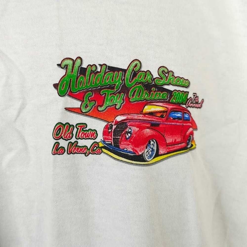 Holiday Car Show T Shirt Mens Size XL Vintage Y2K… - image 3