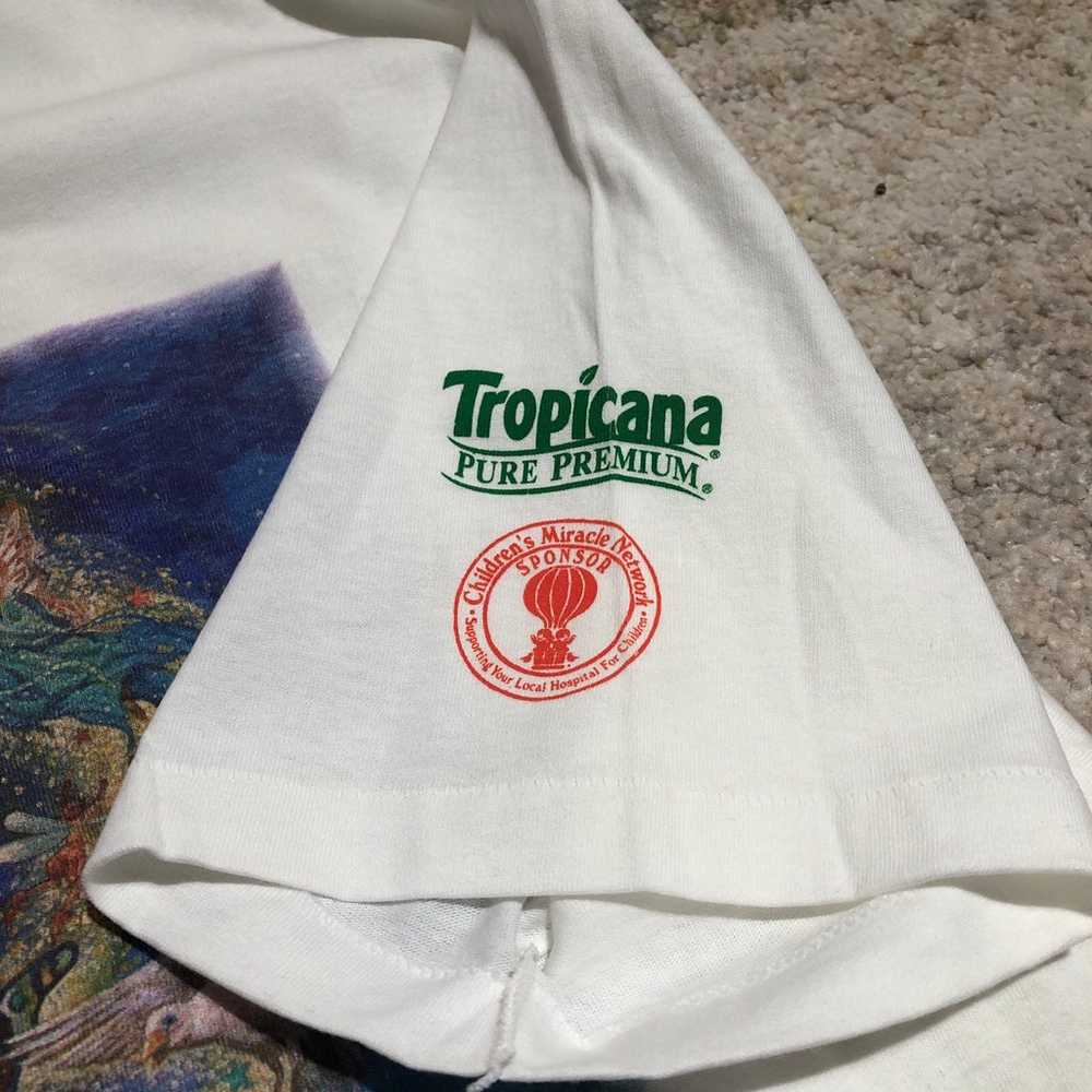 Vintage 1994 Tropicana Miracle Maker Art T-shirt … - image 4