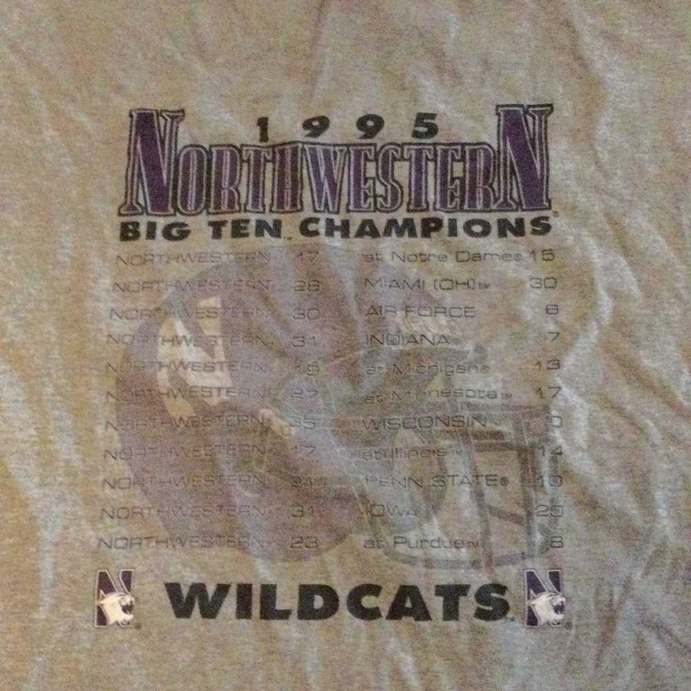 Vintage 1995 Northwestern Big 10 Champions T-Shir… - image 6