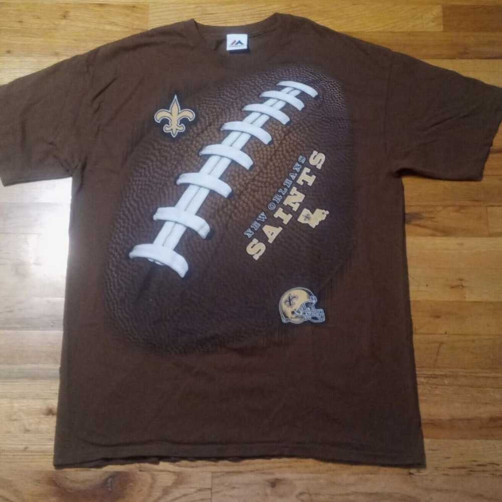 Vintage New Orleans Saints Football t shirt and N… - image 2