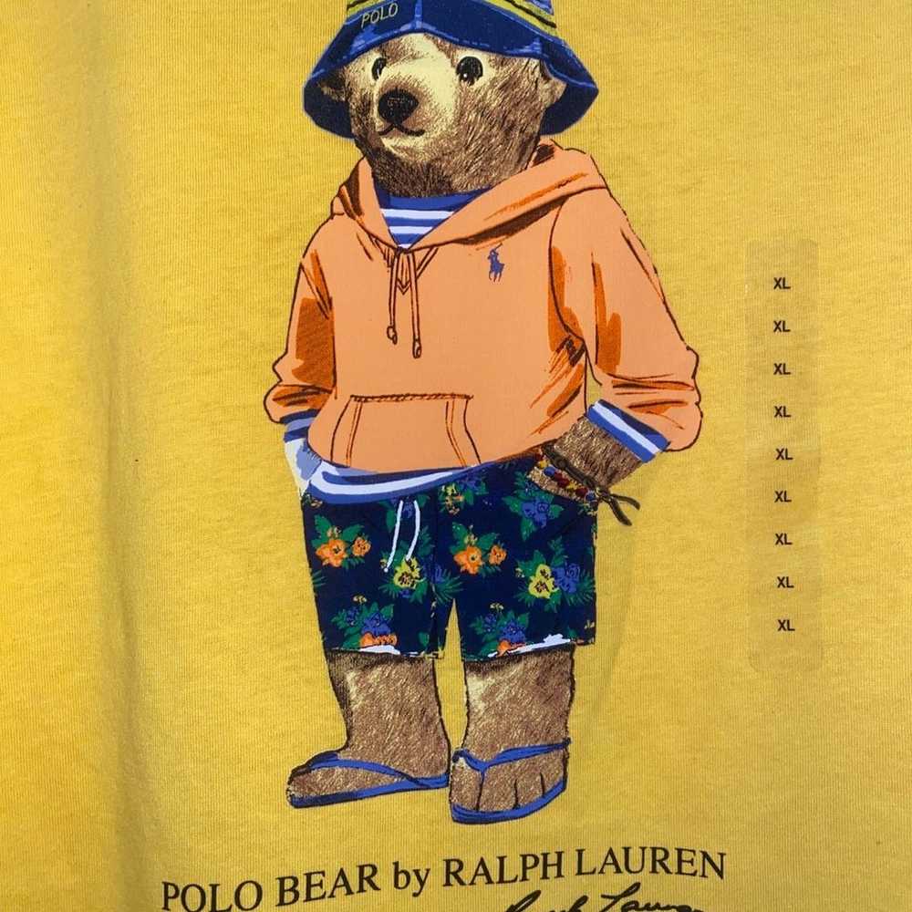 NWOT Polo Ralph Lauren Yellow Beach Bucket Hat Te… - image 2