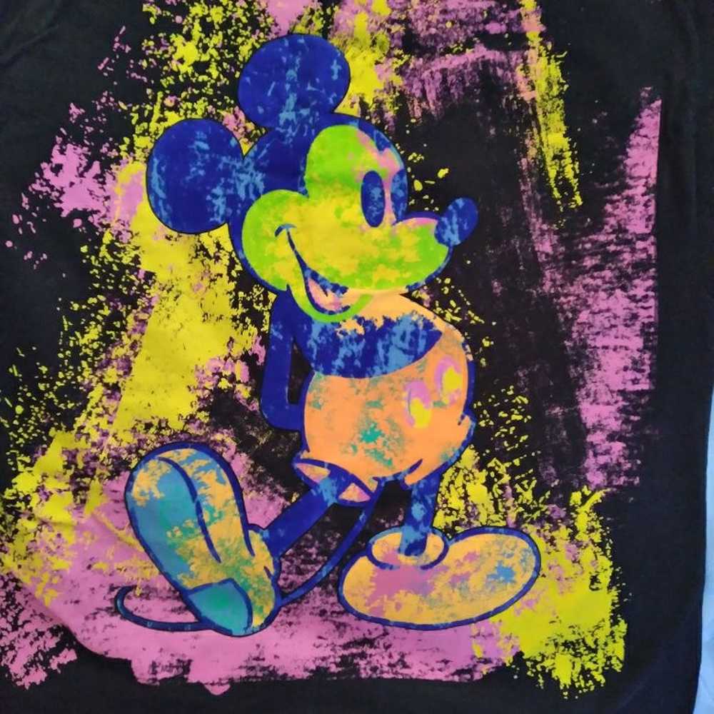 MICKEY MOUSE Disney Art Tee Shirt XL EX+ - image 2