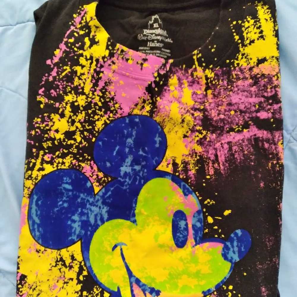 MICKEY MOUSE Disney Art Tee Shirt XL EX+ - image 3