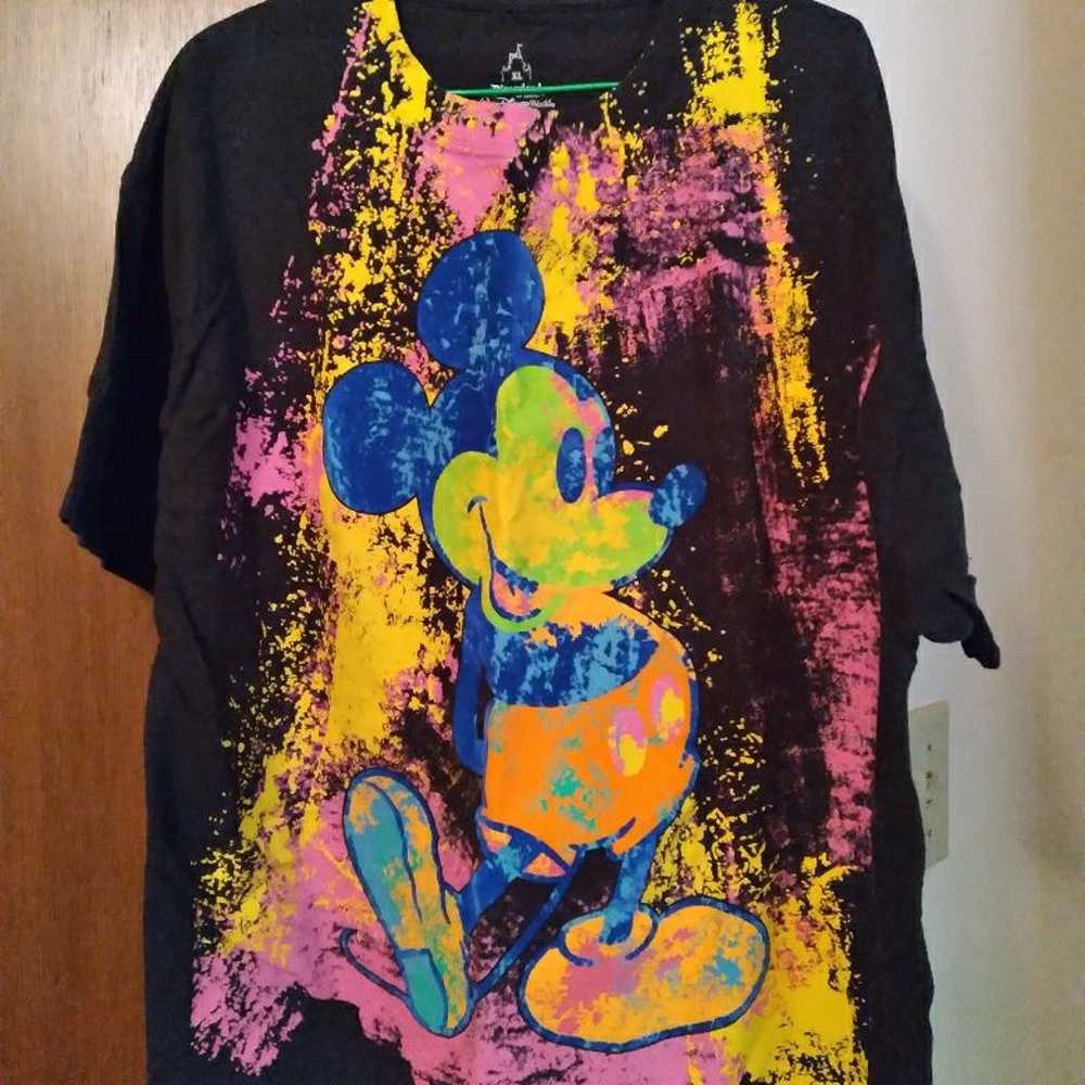 MICKEY MOUSE Disney Art Tee Shirt XL EX+ - image 5