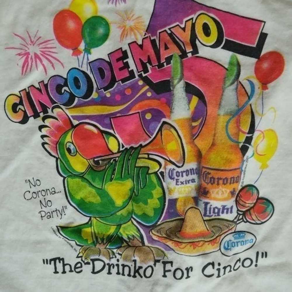 Vintage Corona Cinco De Mayo Drinko For Cinco T-S… - image 3
