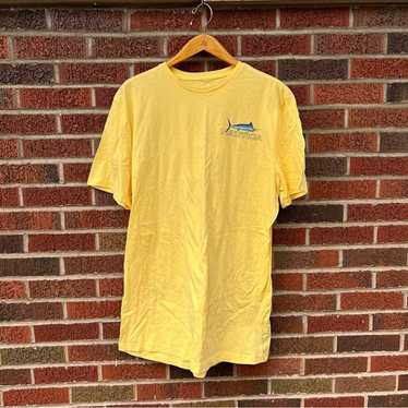 Nautica Yellow Tuna Dad Tee Shirt - image 1