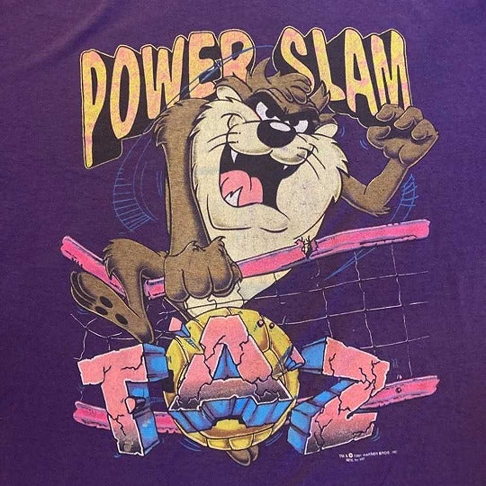 Vintage Tazmanian Devil Looney Tunes Power Slam T… - image 2