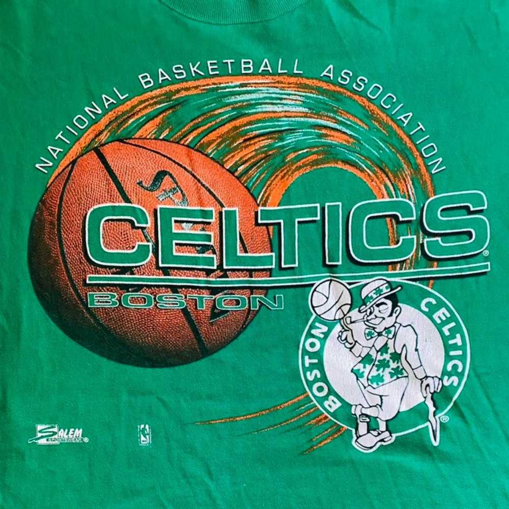 Vintage 90's Salem Sportswear Boston Celtics shirt - image 2