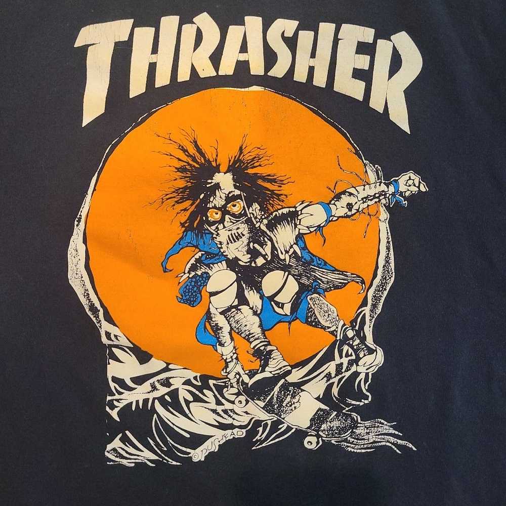 Thrasher Skateboard Pushead Shirt - image 2