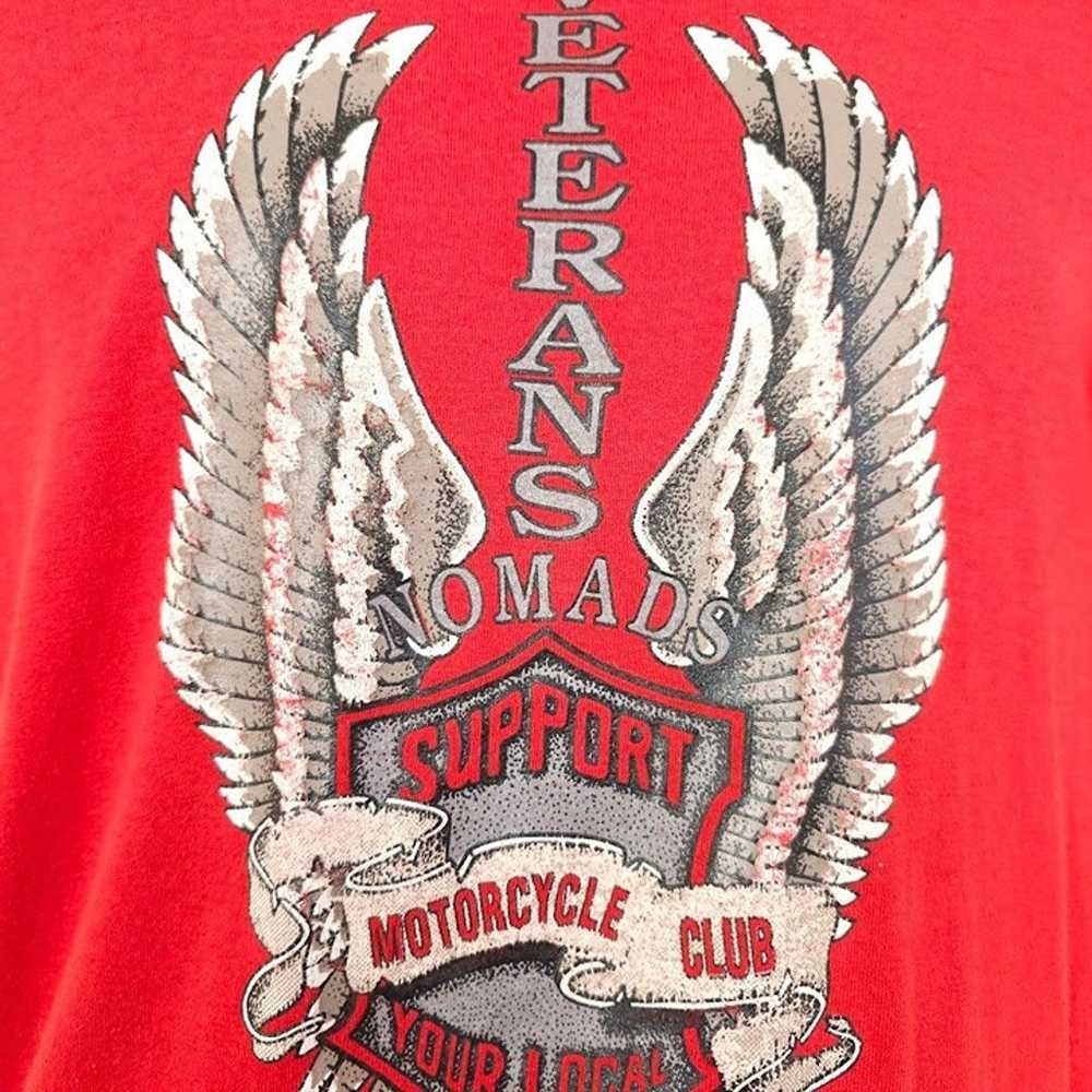Vintage Veterans Motorcycle Club T Shirt Mens Siz… - image 2