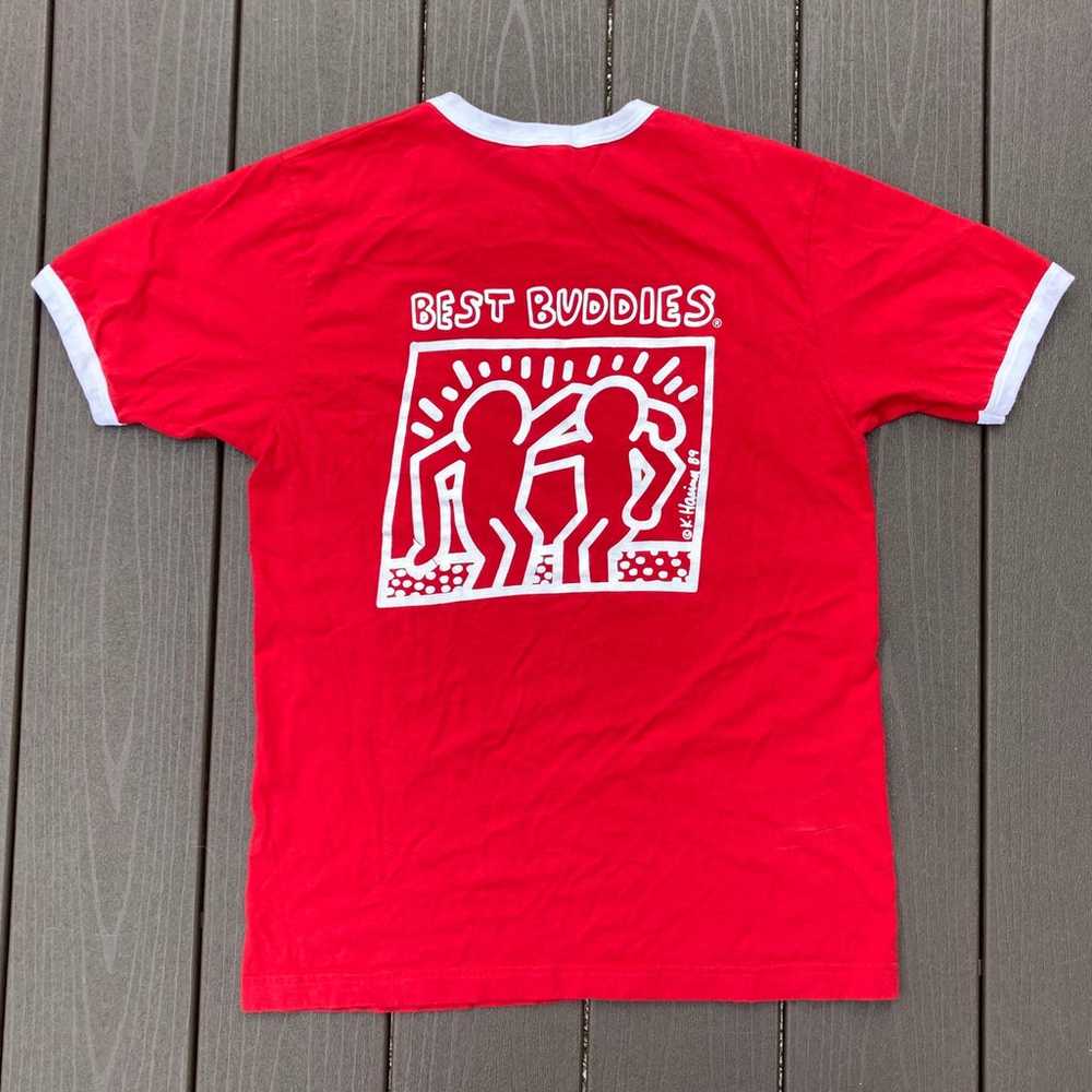 American Apparel I See You Keith Haring Ringer T … - image 2