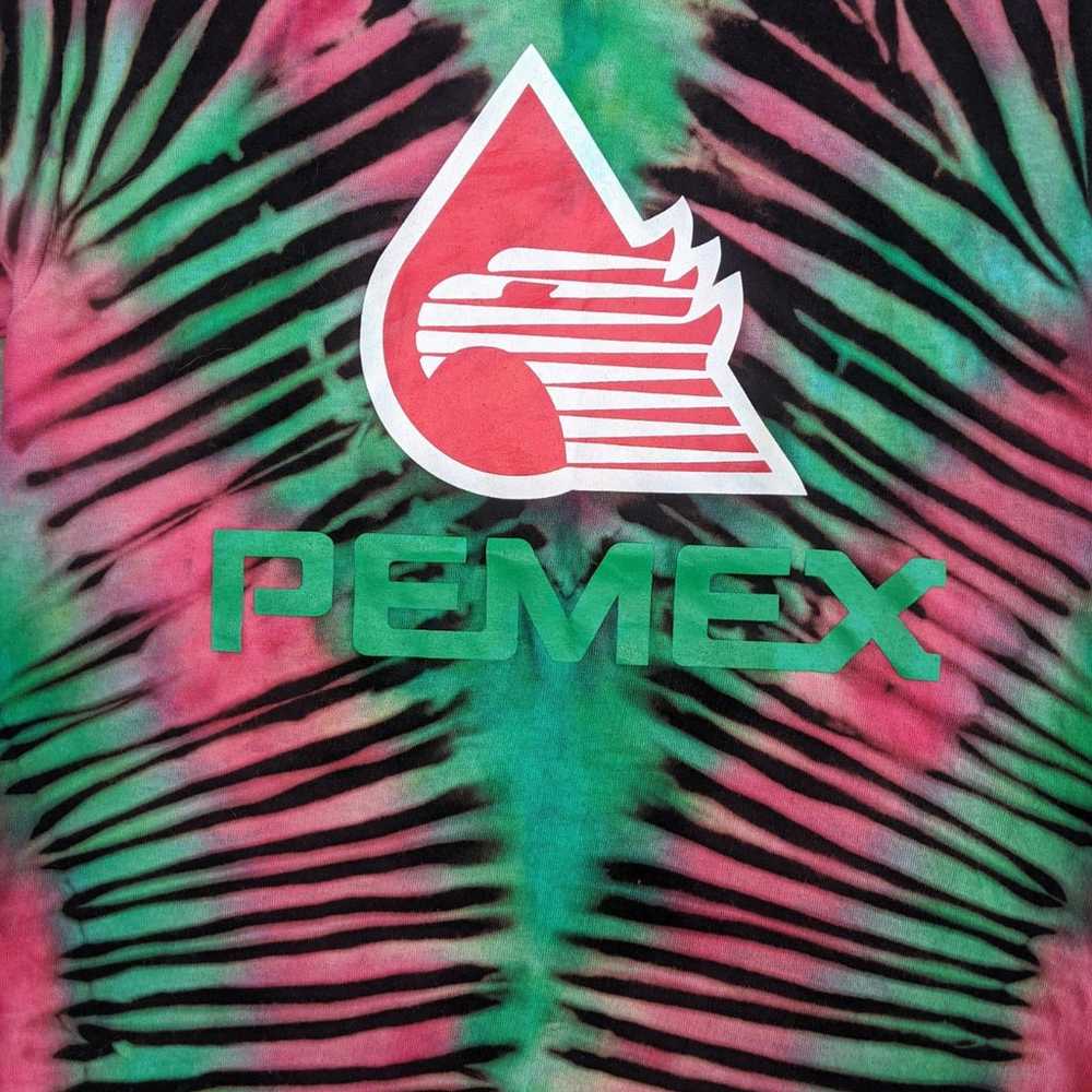 PeMex logo  tie-dye t-shirt - image 3