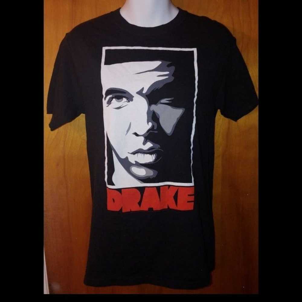 2000s Drake rapper black graphic tee - image 1