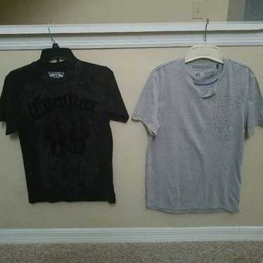 2  t-shirts,1 grey Buffalo,1 blk t-shirt
