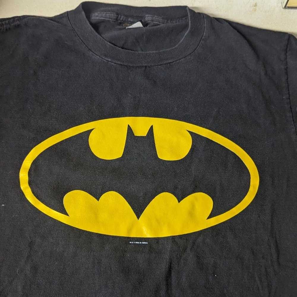 HTF Vintage 2000 DC Comics Batman Logo Shirt - image 1