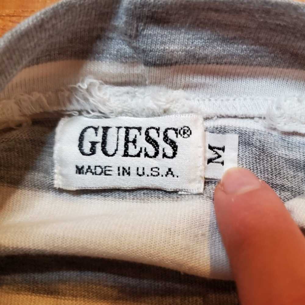 Vintage Guess Jeans USA Embroidered Logo Striped … - image 6