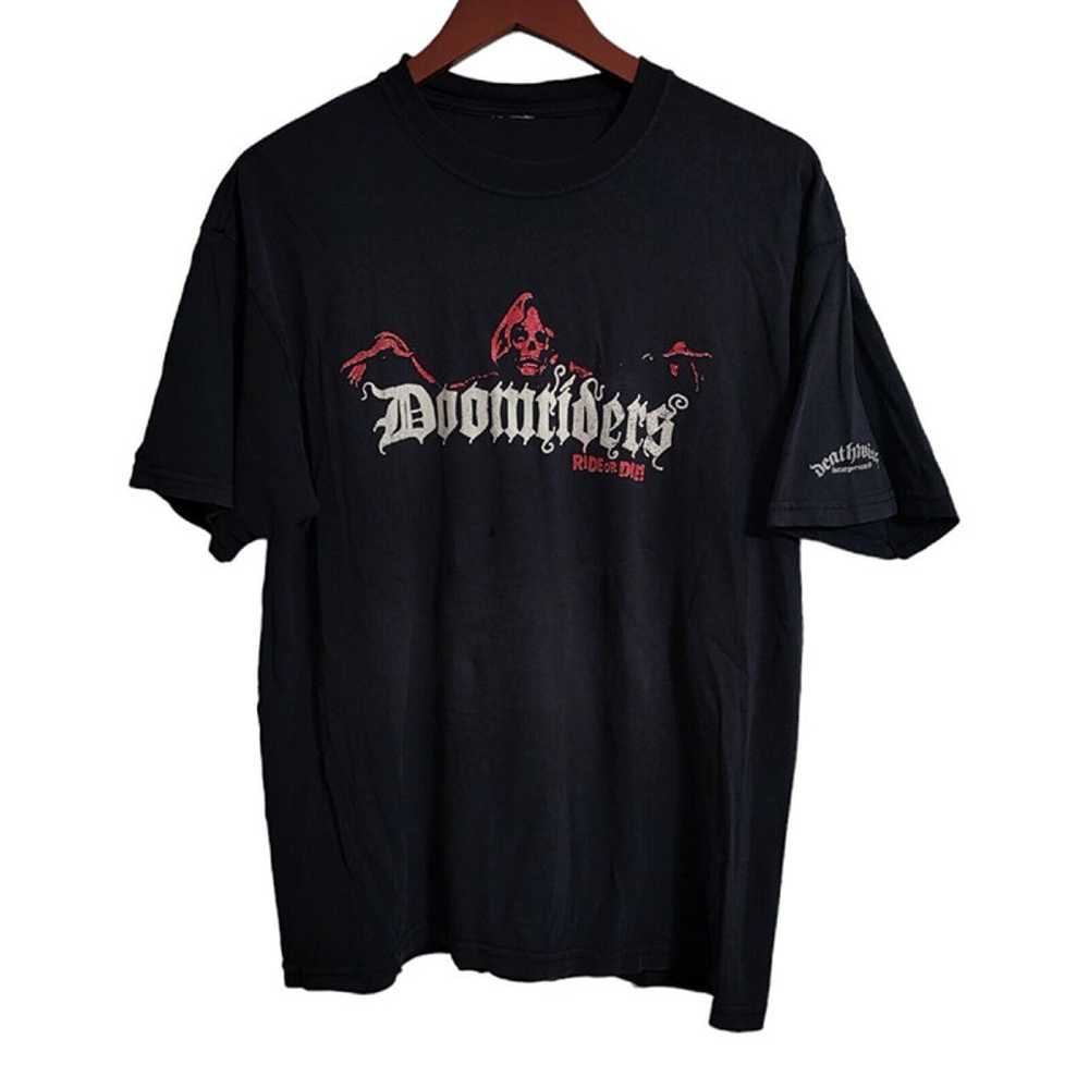 VTG DOOMRIDERS 2005 T-shirt Hardcore Metal ,Doom,… - image 1