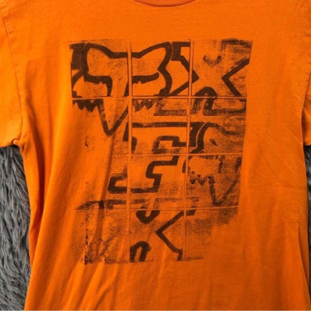 Fox Racing Men’s Medium Logo Spellout Orange Shor… - image 2