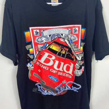 Vintage Bill Elliot NASCAR Bud T-Shirt