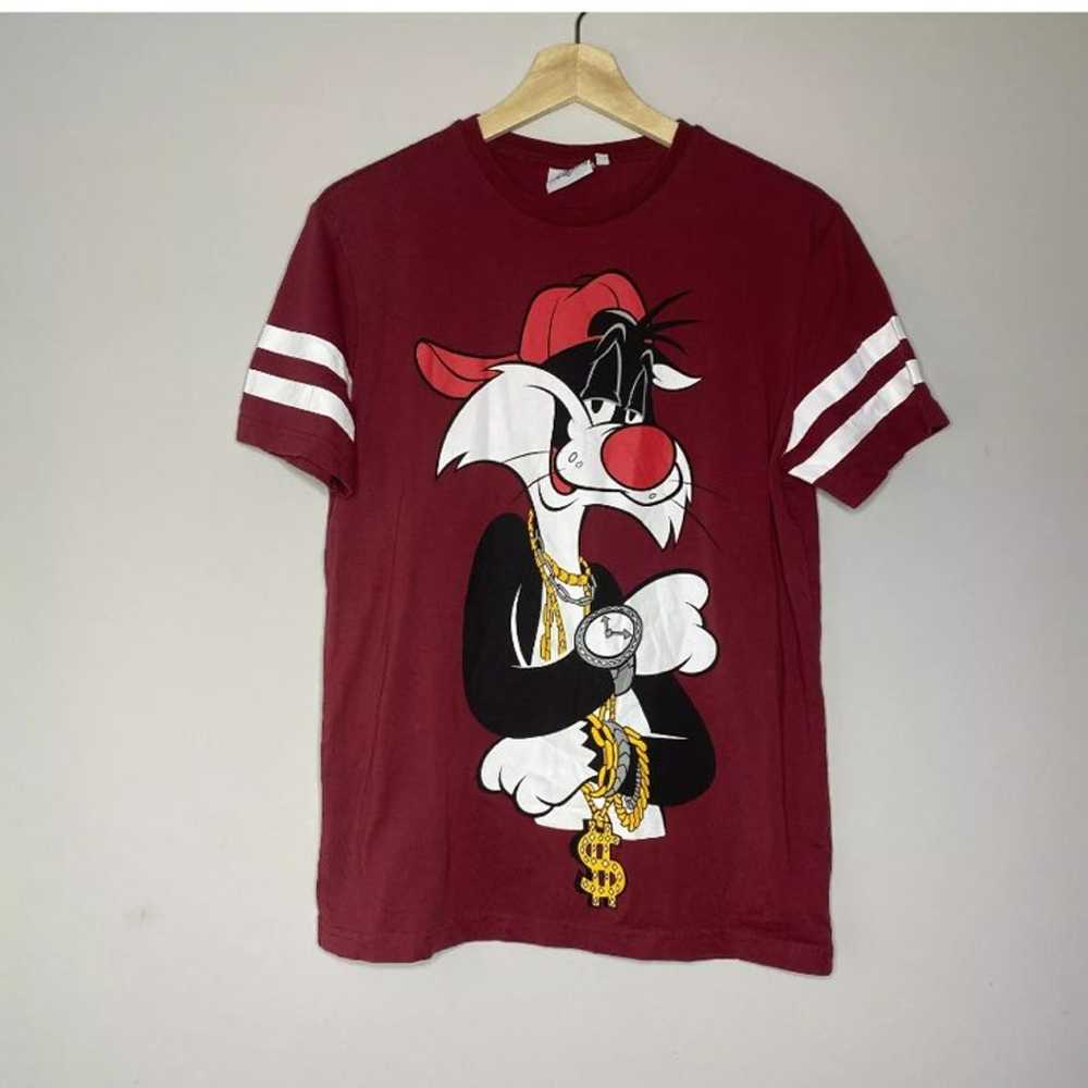 Vintage Looney Tunes Red Graphic T Shirt - image 1