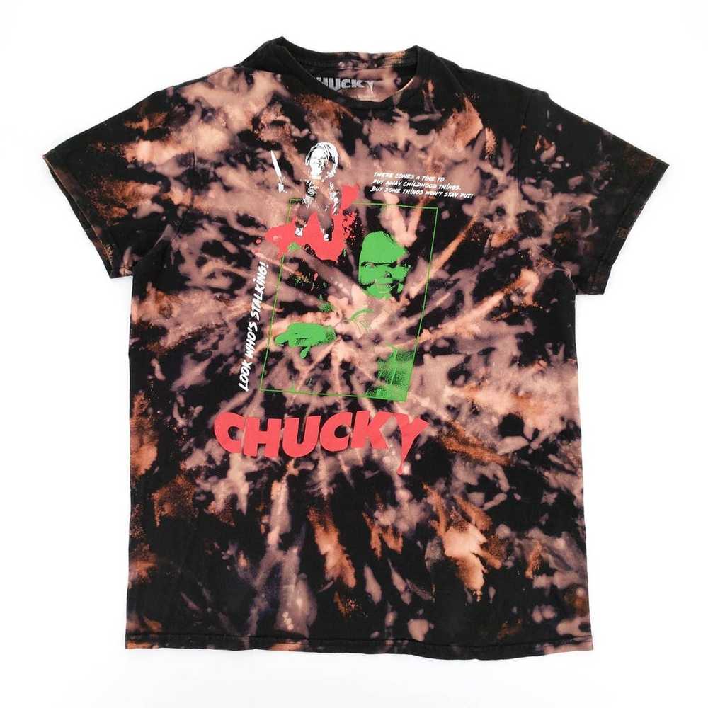 Chucky Child's Play Custom T-Shirt Bleached Tie D… - image 1