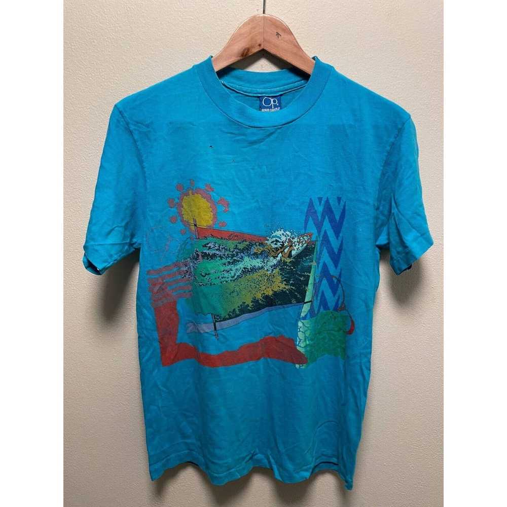 Vintage Ocean Pacific Mens T Shirt Size M Graphic… - image 1