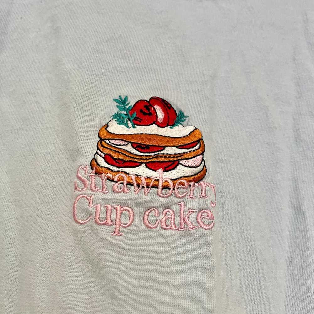 FRMD Made in Korea Strawberry Cup Cake Cropped Un… - image 2