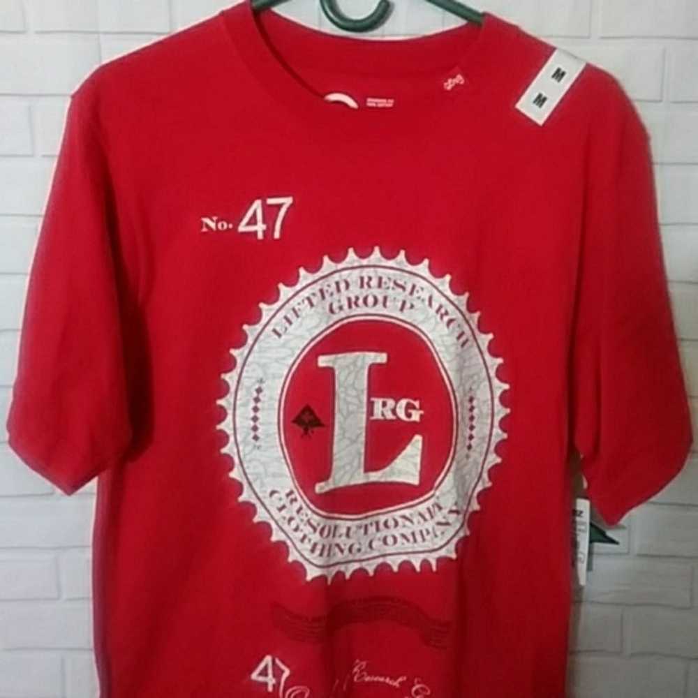 LNG clothing equipment Men's Red cotton t-shirt m… - image 2