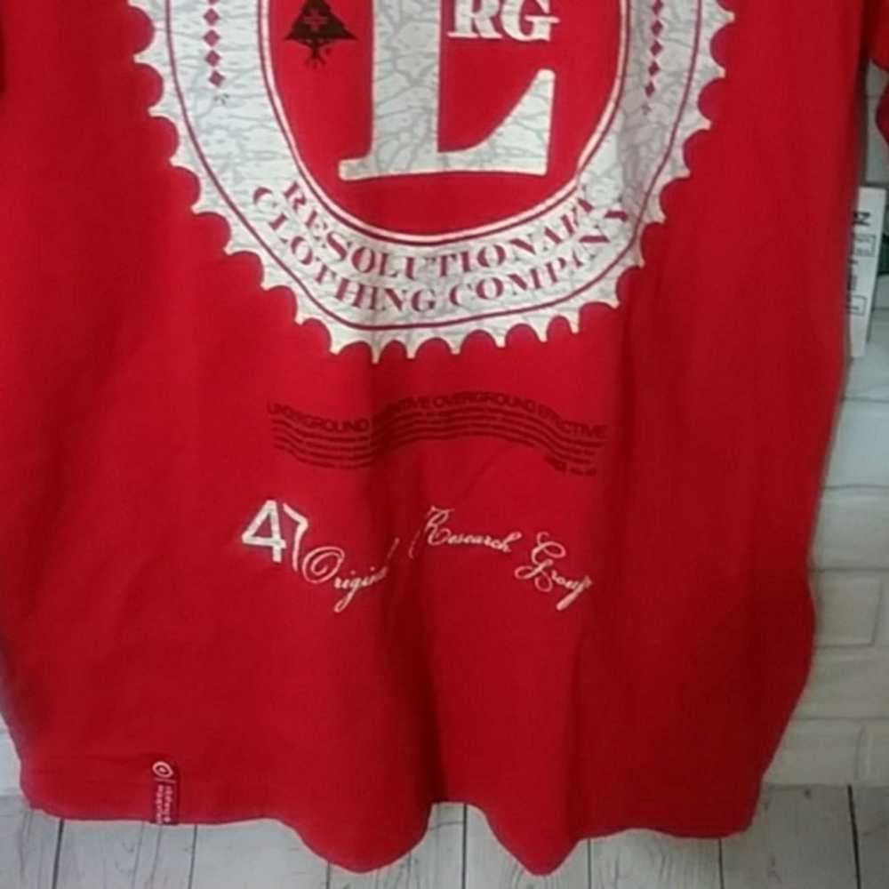 LNG clothing equipment Men's Red cotton t-shirt m… - image 3