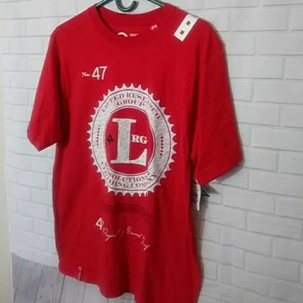 LNG clothing equipment Men's Red cotton t-shirt m… - image 4