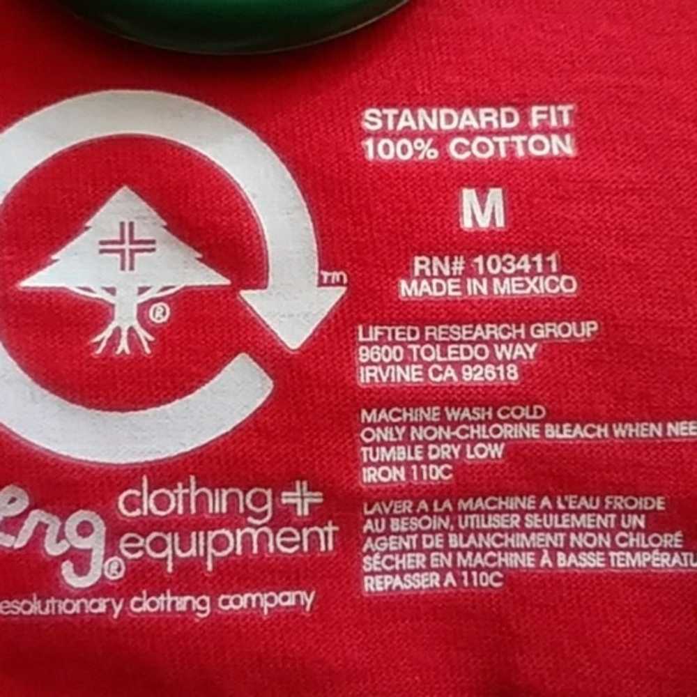 LNG clothing equipment Men's Red cotton t-shirt m… - image 6