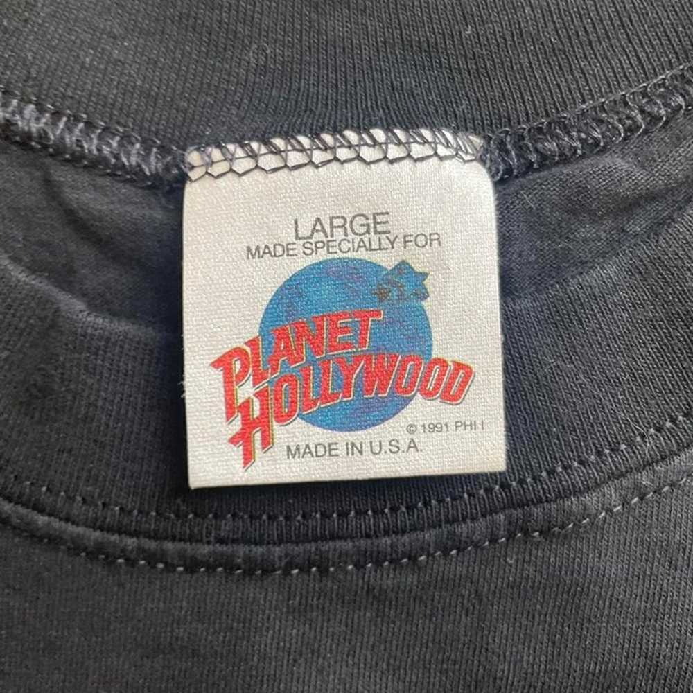 Vintage 1991 Planet Hollywood All Star Graphic Tee - image 4