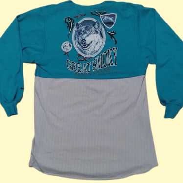 Vintage Tennessee Smoky Mountains Wolf Shirt 1979 - image 1