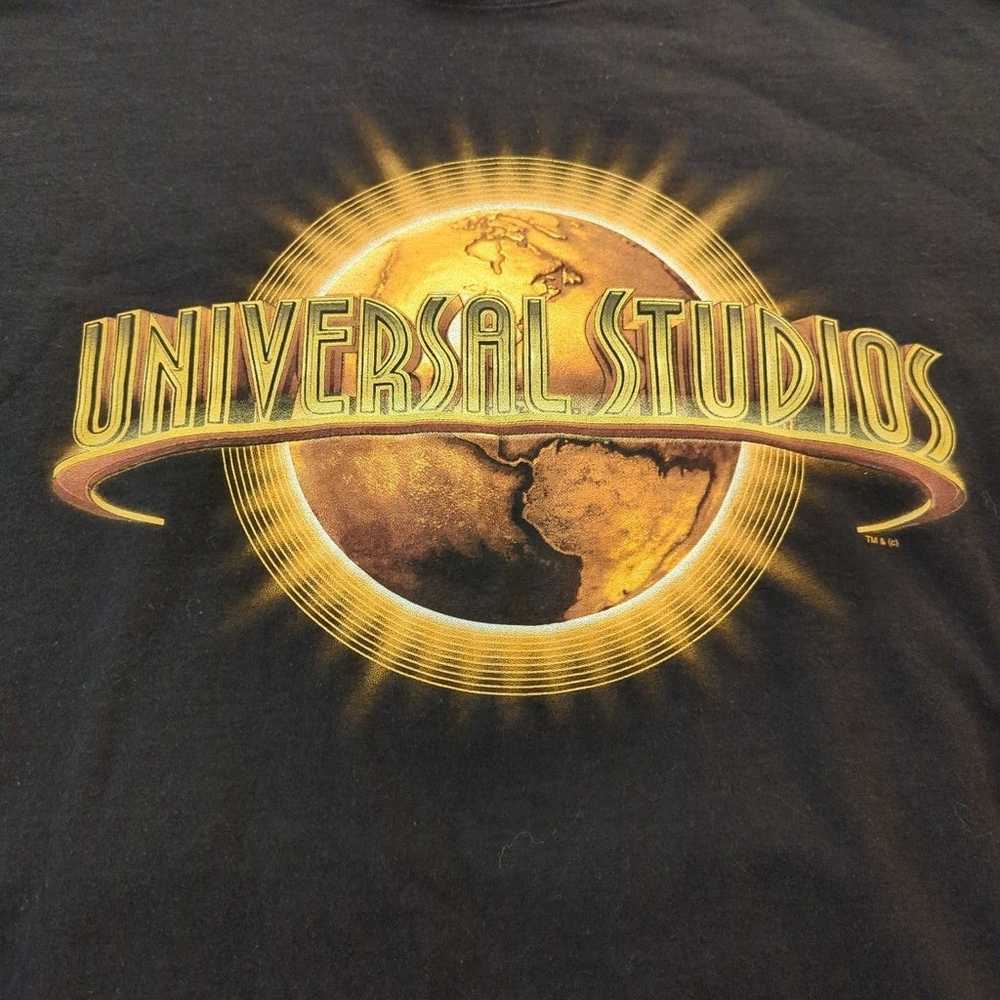 RARE Vintage universal gold globe shirt - image 2